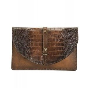 PRATESI Made In Italy Envelope Leather Pouch Purse New Other